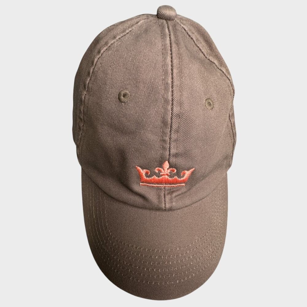Peter Millar Womens Baseball Hat Crown Embroidered Brown with Pink Adjustable